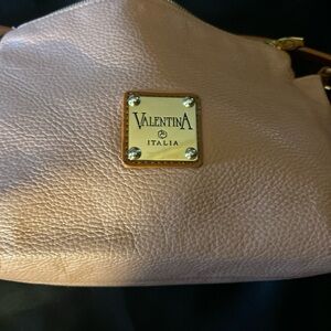 Valentina Pink Shoulder Bag with Luxurious Leather Finish